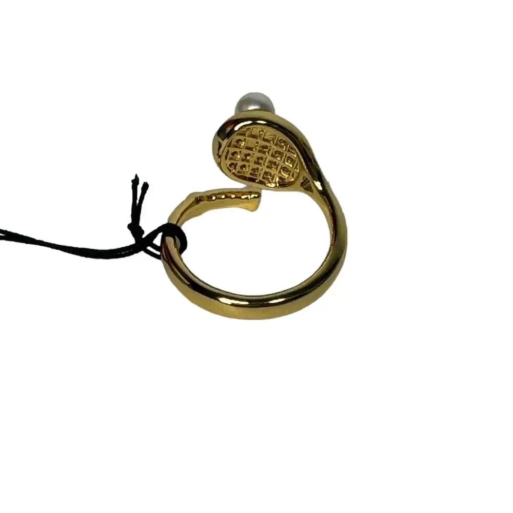Kate Spade Queen Of The Court Tennis Ring size 8
